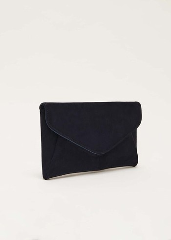 Phase Eight Wendie Suede Bags Navy Australia | DG5947068